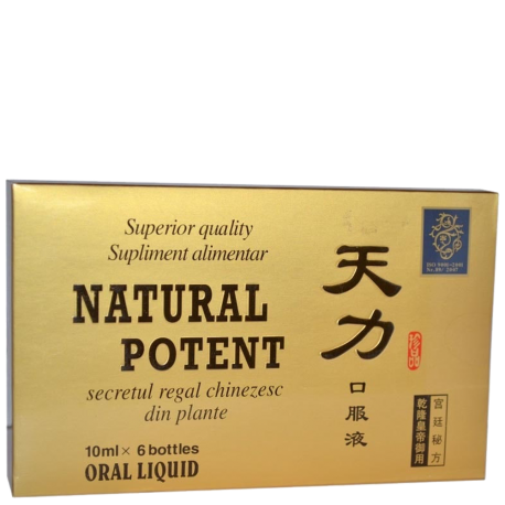 Natural Potent - pentru potenta, 6 fiole, solutie orala