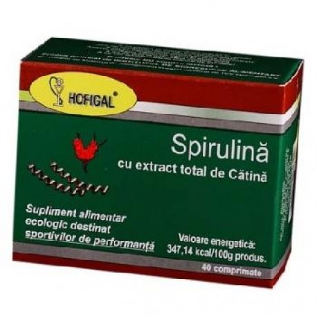 Spirulina 500 mg + catina 40 cps