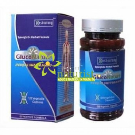 Gluconature 60 cps Tratare diabet 2