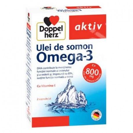 Omega 3 ulei somon vitamina E 120 cps