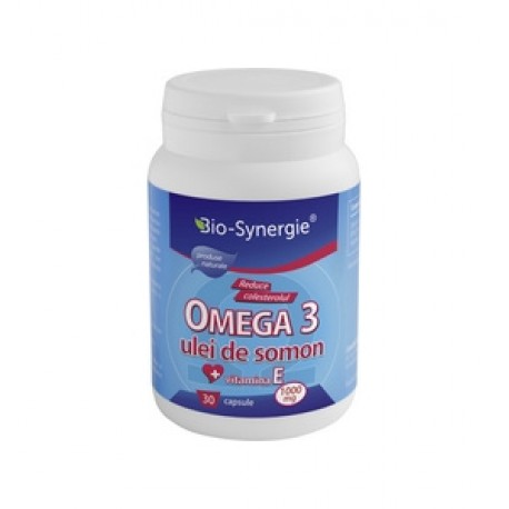 Omega 3 ulei somon + vitamina E 30 cps