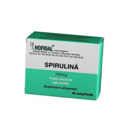 Spirulina 1000 mg 40 cpr