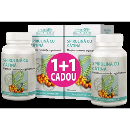 Spirulina si Catina 60 cpr 1 + 1 Gratis