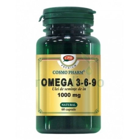 Ulei seminte de in omega 3 6 9 - 60 cps